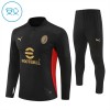 AC Milan Kind Trainings Sweatshirt Kwart-Zip 2024-25 Zwarte